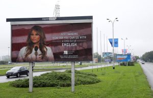 Melania's English School Bilboard